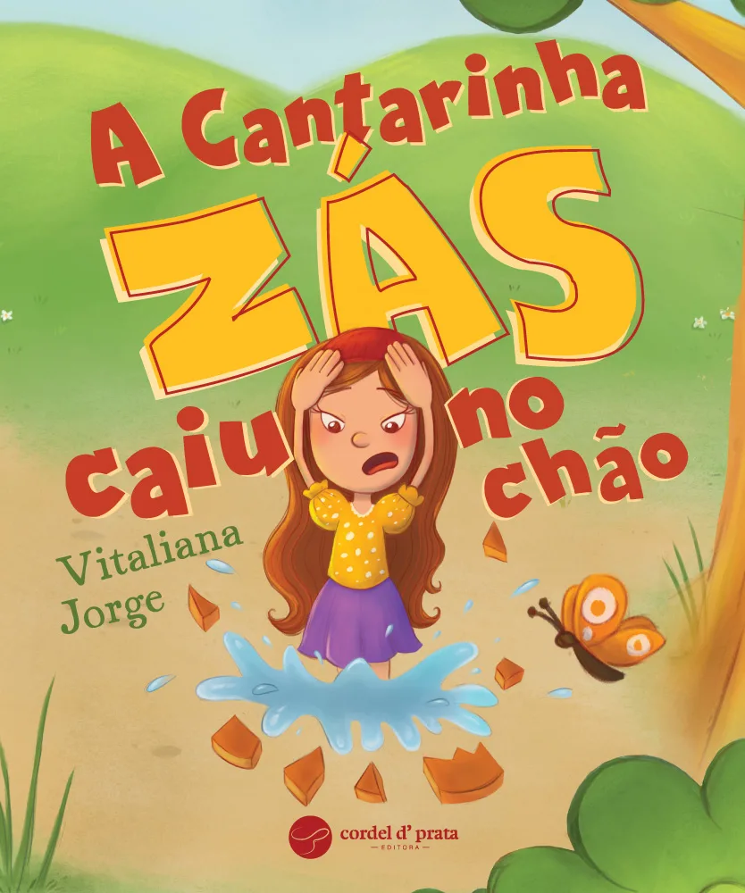 Capa de A Cantarinha Zás caiu no chão