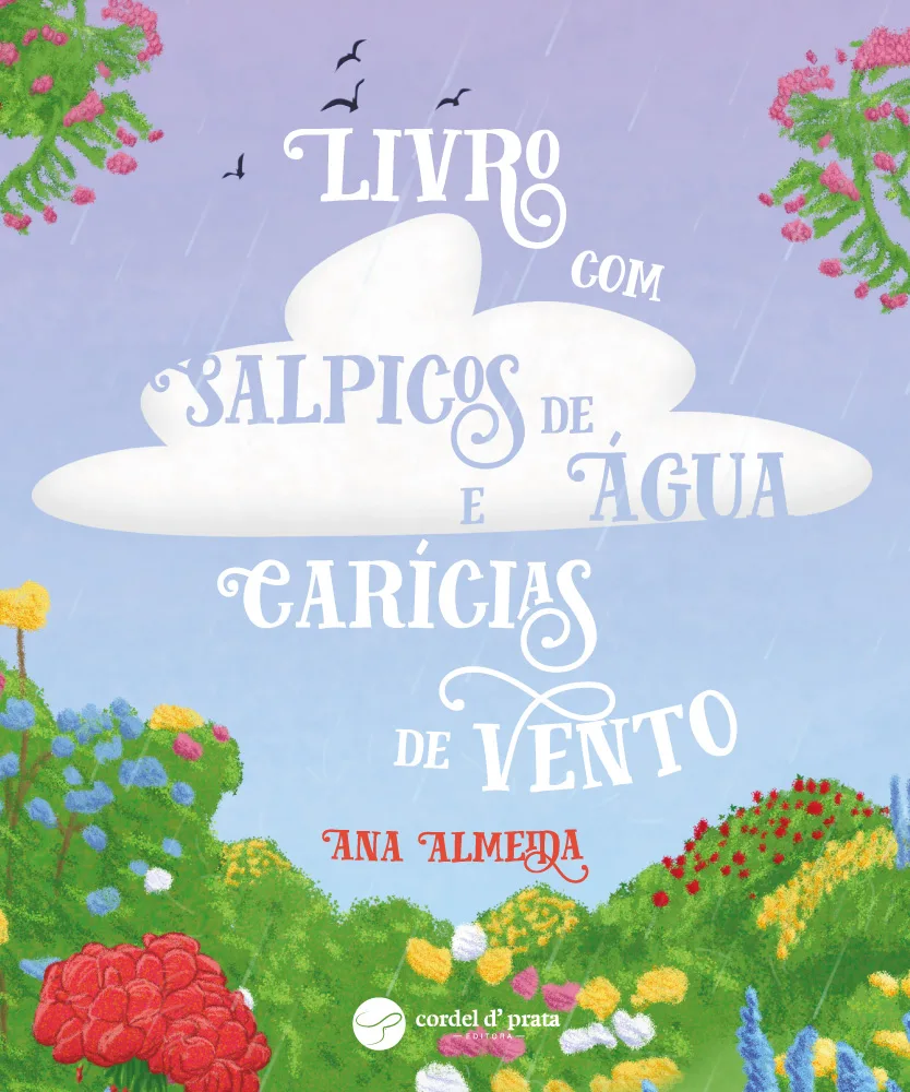 Capa de Livro com Salpicos de Água e Carícias de Vento