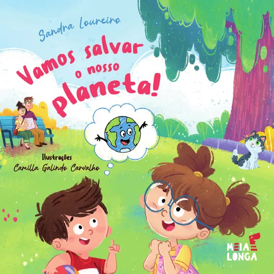 Capa de «Vamos salvar o nosso Planeta», de Sandra Loureiro