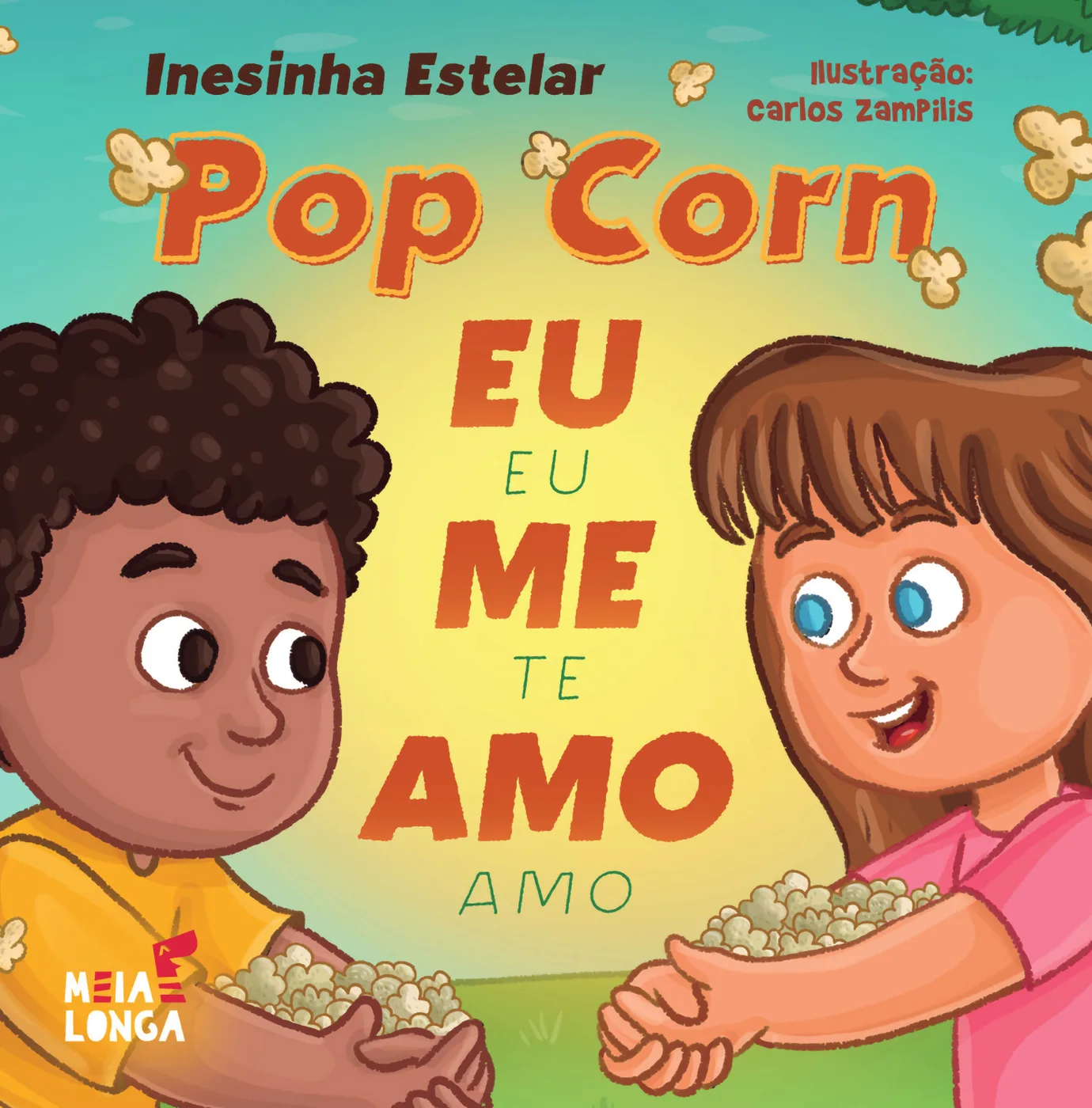 Capa de «Pop Corn, Eu Me Amo, Eu Te Amo», de Inesinha Estelar