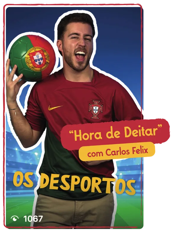 Rubrica «Hora de Deitar», com Carlos Felix: Os Desportos. 1067 visualizações