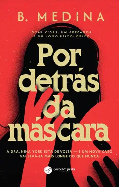 Capa de «Por detrás da máscara», de B. Medina. Novidade.